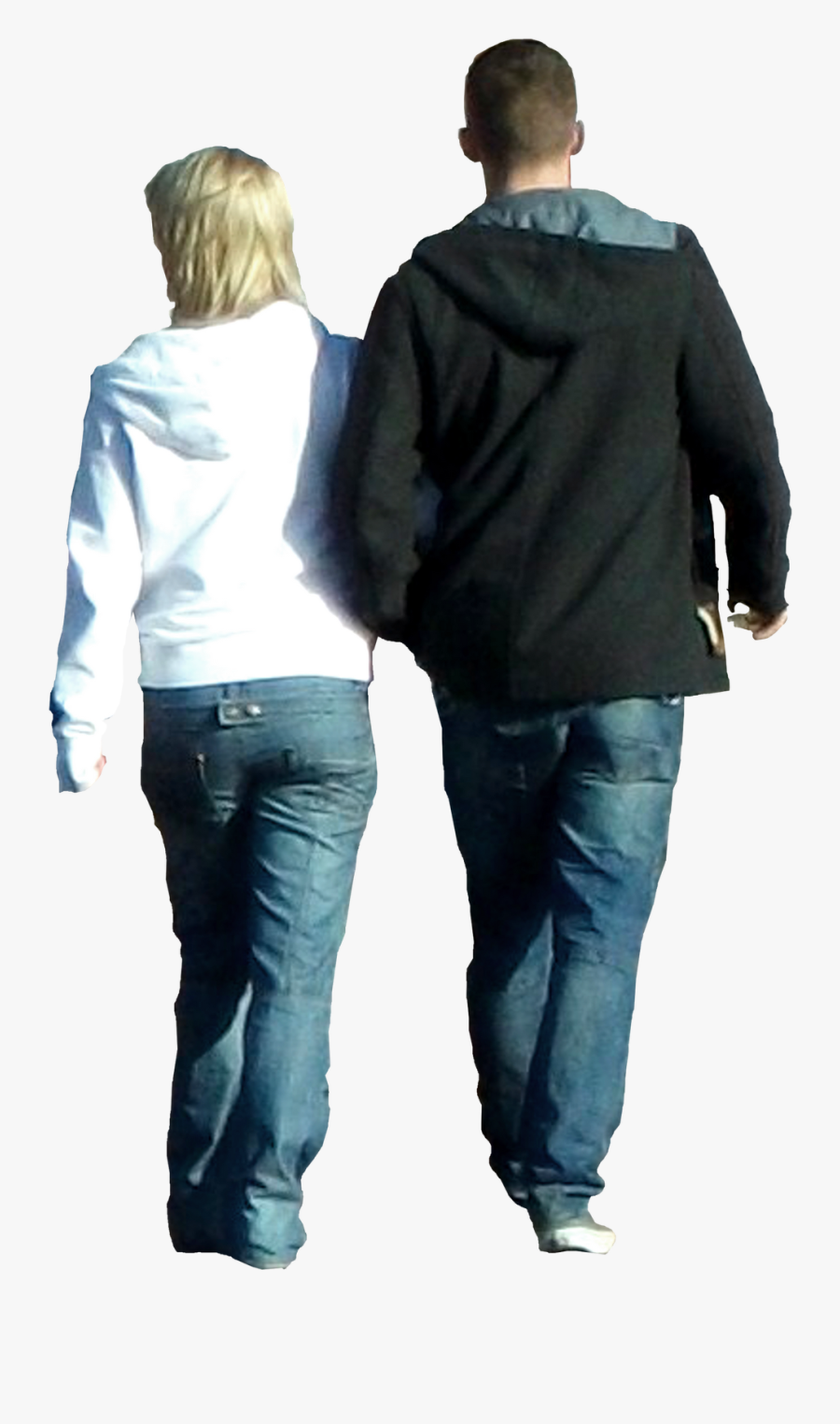 Old Woman Walking Away Png - Group People Walking Away Png, Transparent Clipart