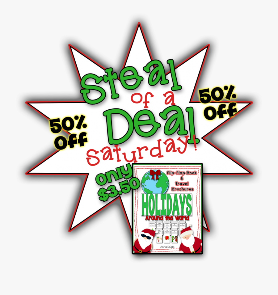 Steal Of A Deal Saturday Holiday Fun Clipart , Png, Transparent Clipart