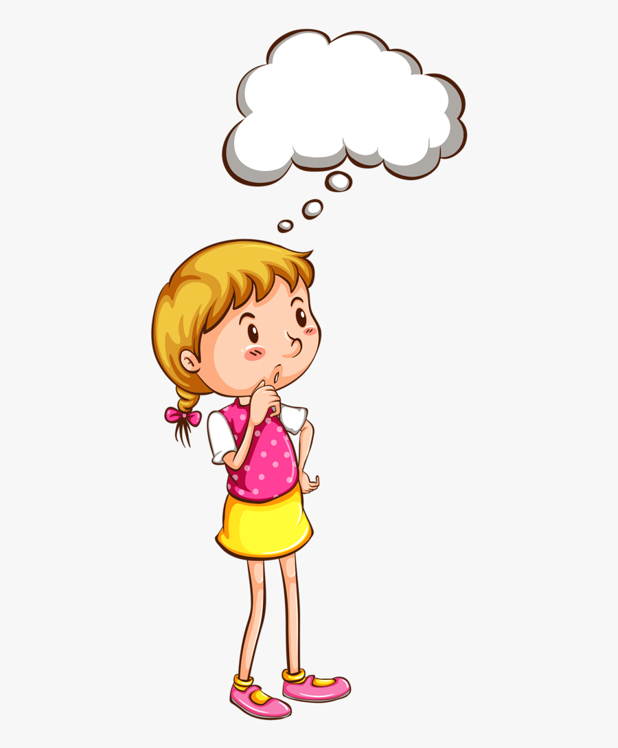 Child Thinking Clipart, Transparent Clipart