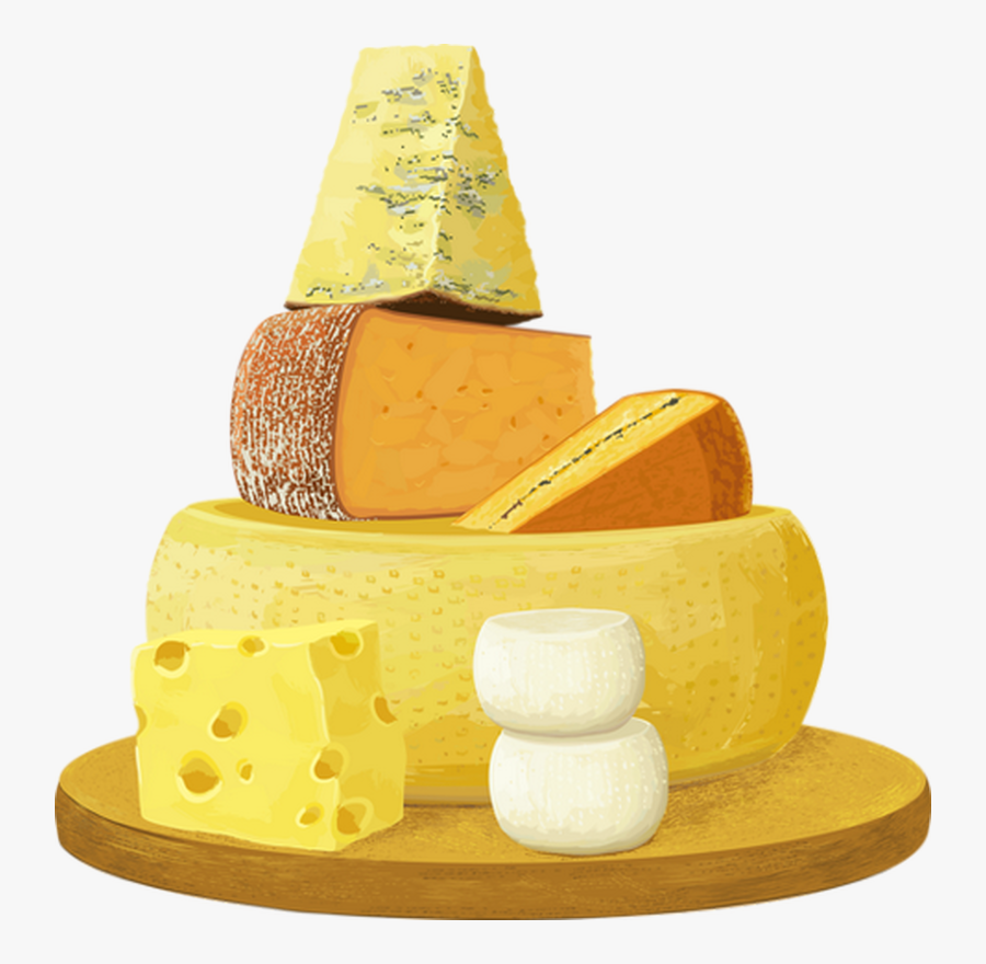Un Plateau De Fromages Gigantesque - Quesos Vectores, Transparent Clipart