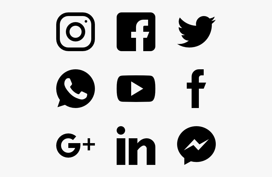 488 Social Media Icon Packs - Transparent Background Social Icons, Transparent Clipart