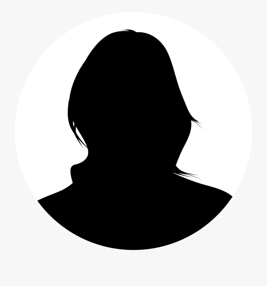 Social Media Corporation Management End User - Female Head Silhouette Gray Png, Transparent Clipart