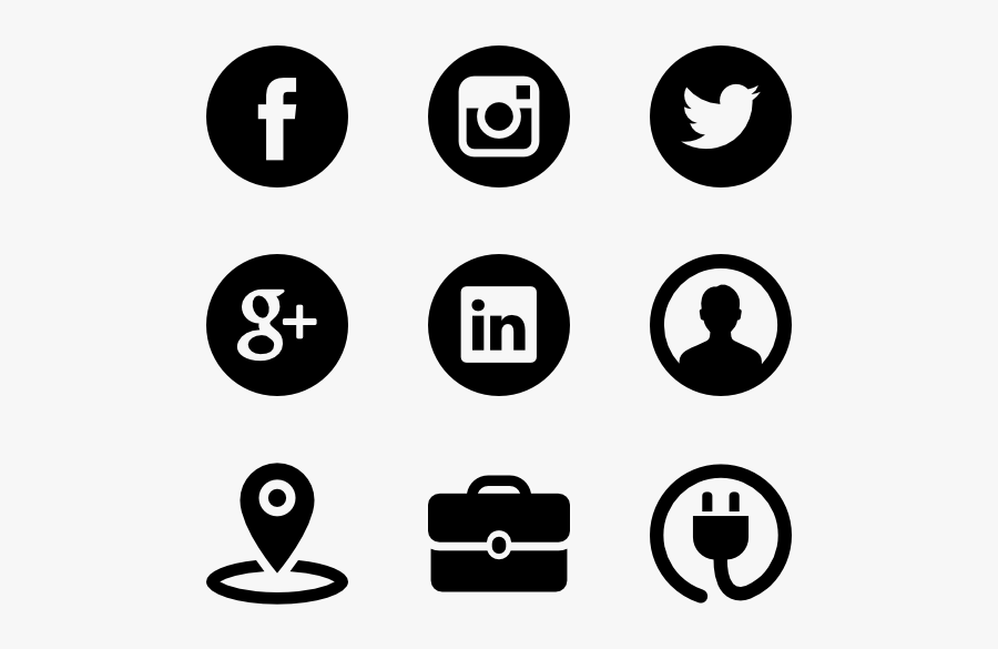 251 Social Media Icon Packs - Transparent Background Social Media Png, Transparent Clipart