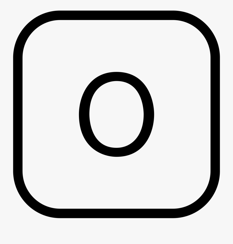 This Icon Is Simply The Letter "o - Circle, Transparent Clipart