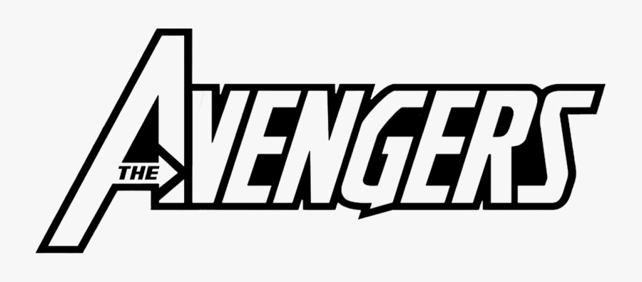 Clip Art Marvel Clipart Black And White - Avengers Comic Logo, Transparent Clipart