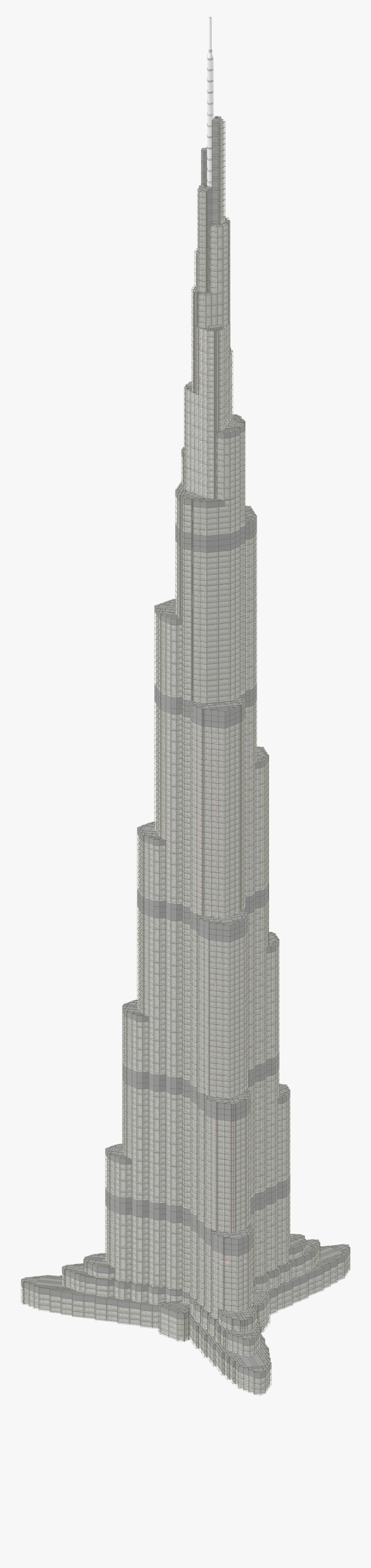 Burj Khalifa Transparent Background - Lego Burj Khalifa, Transparent Clipart