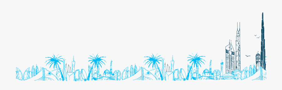 Dubai-skyline - Welcome To Dubai Png, Transparent Clipart