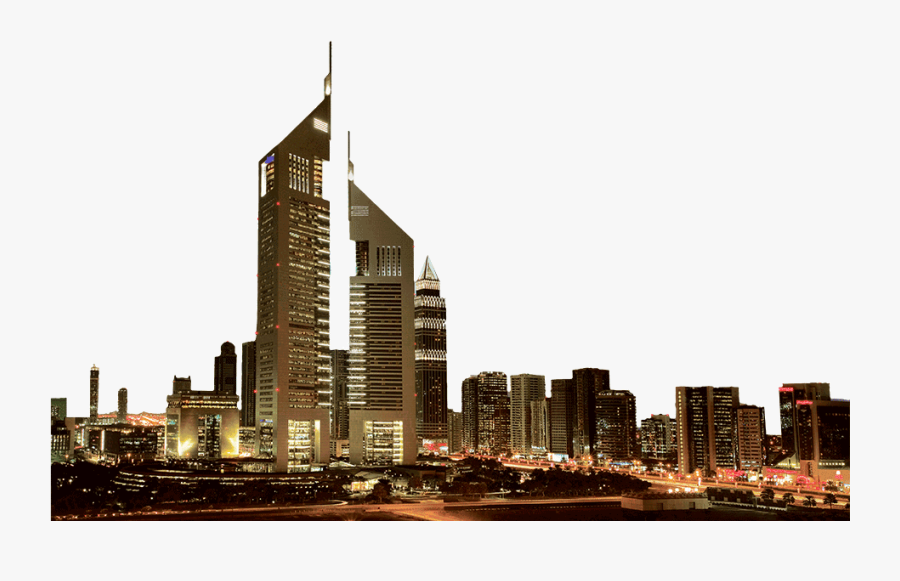 Dubai Emirates Towers - Dubai Skyline Png, Transparent Clipart