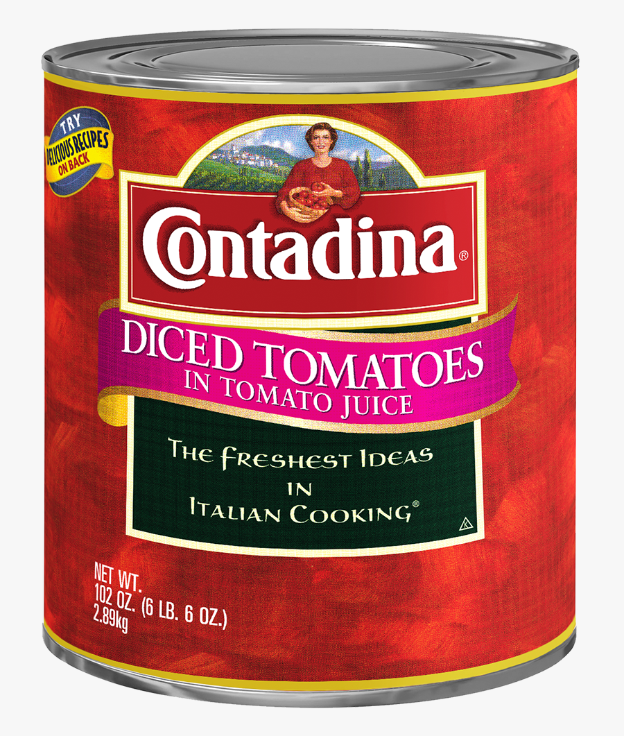 Contadina® Diced Tomatoes In Tomato Juice - 10 Can Tomato Paste, Transparent Clipart