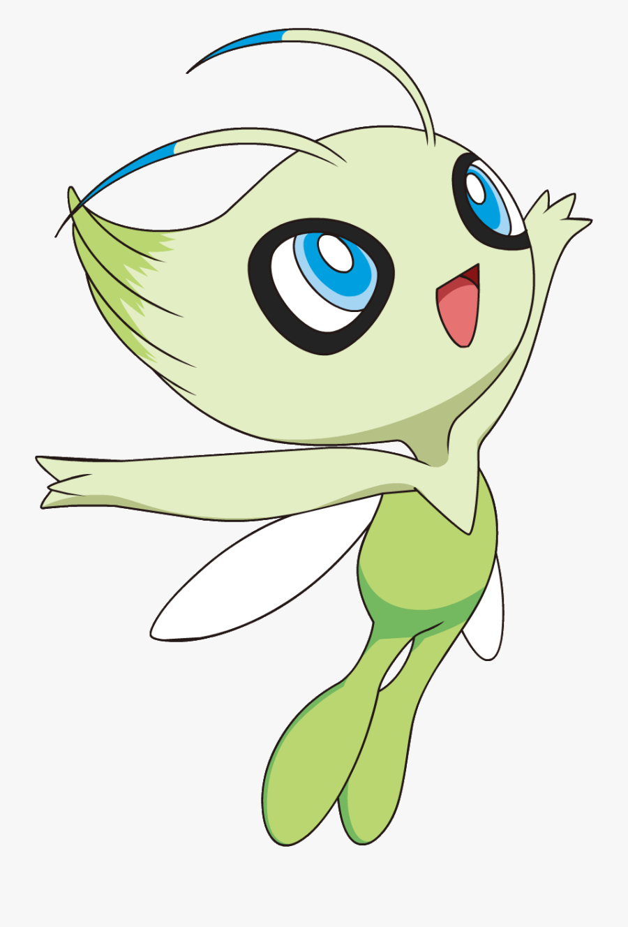 Pokemon Clipart Celebi - Pokemon Transparent Background, Transparent Clipart