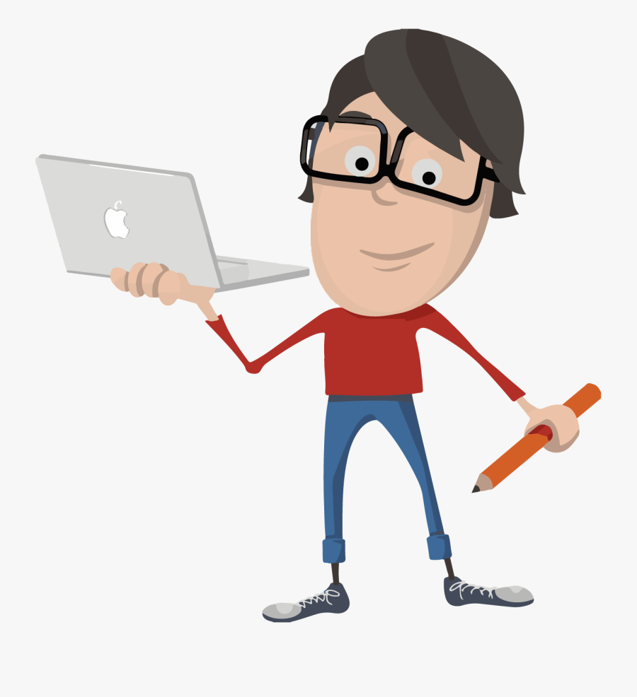 Hire The Web Gurus - Web Designer Cartoon Png, Transparent Clipart