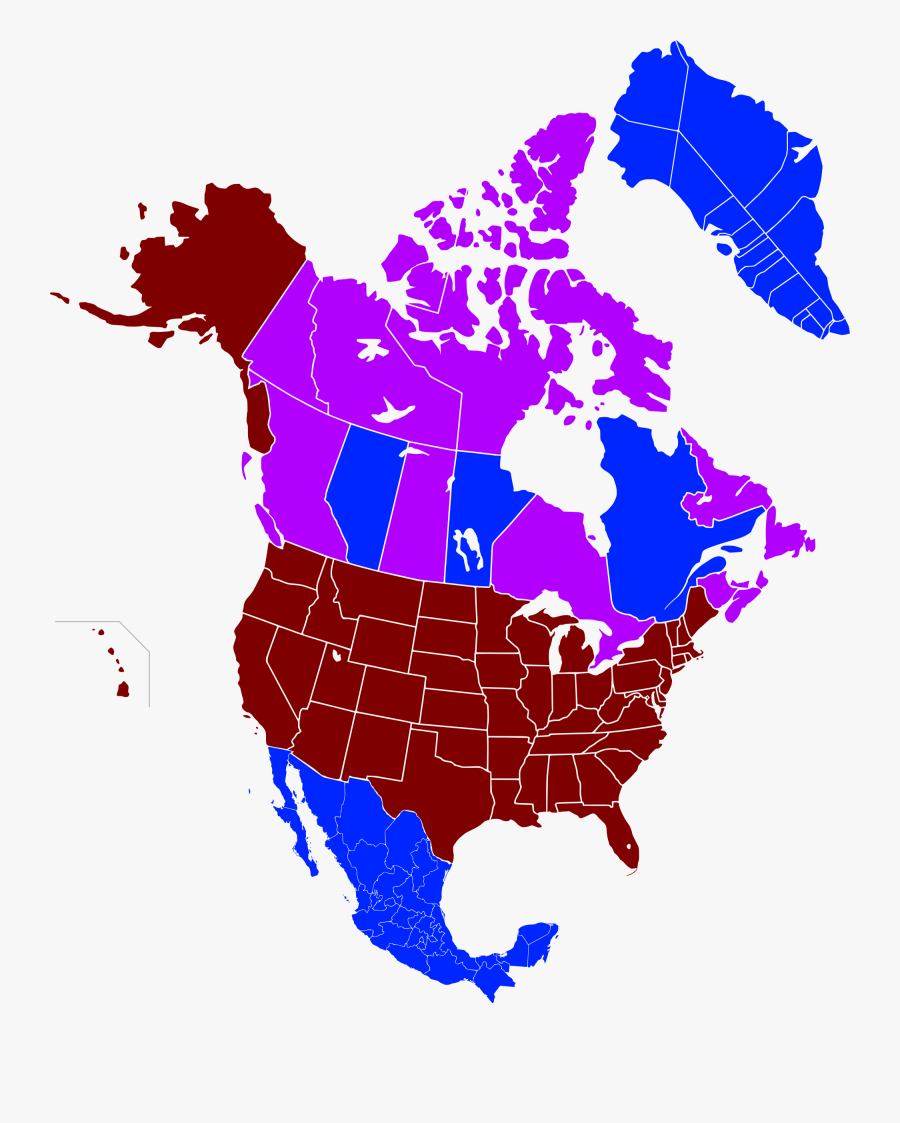 Transparent North America Clipart - Income Map Of North America, Transparent Clipart