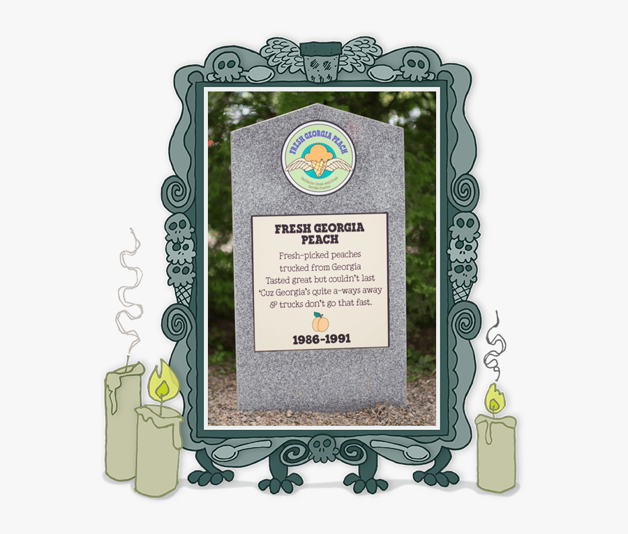 Transparent Peaches Png - Ben & Jerry's Fresh Georgia Peach, Transparent Clipart