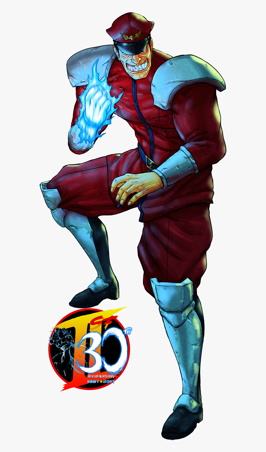 Our Street Fighter 30th Tribute - Street Fighter Ii M Bison, Transparent Clipart