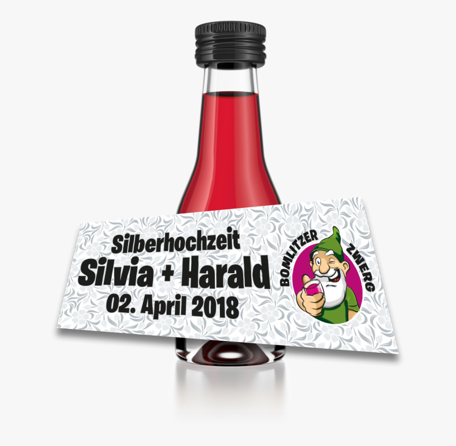 Selbstverständlich Gibt Es Den Bomlitzer Zwerg Nur - Glass Bottle, Transparent Clipart