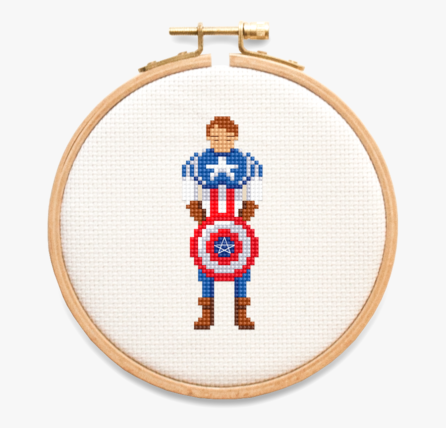 Superhero Collection - Cross-stitch, Transparent Clipart