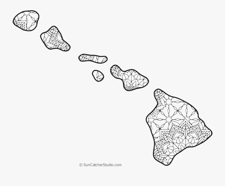 Hawaii Outline Png - Hawaii On Map Shape, Transparent Clipart