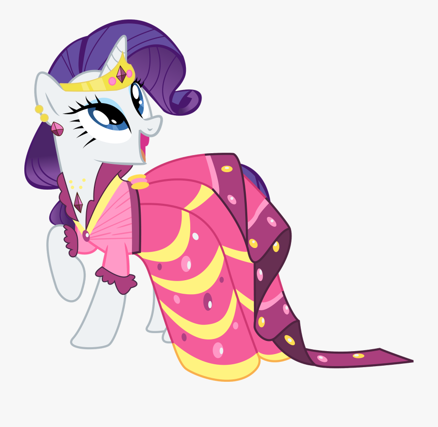 Movement Clipart Gallop - Mlp Rarity Gala Dress, Transparent Clipart