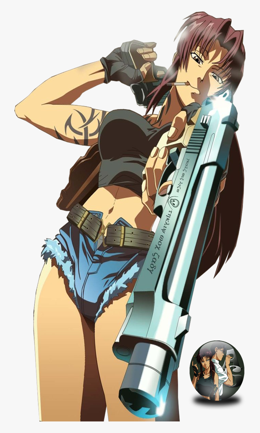 Black Lagoon - Revy Black Lagoon Png, Transparent Clipart