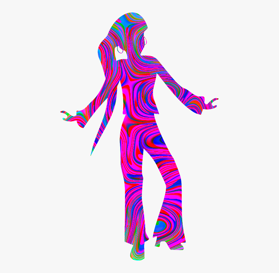 Beautyful Women Portrait Clipart - Disco Dancing Clipart, Transparent Clipart