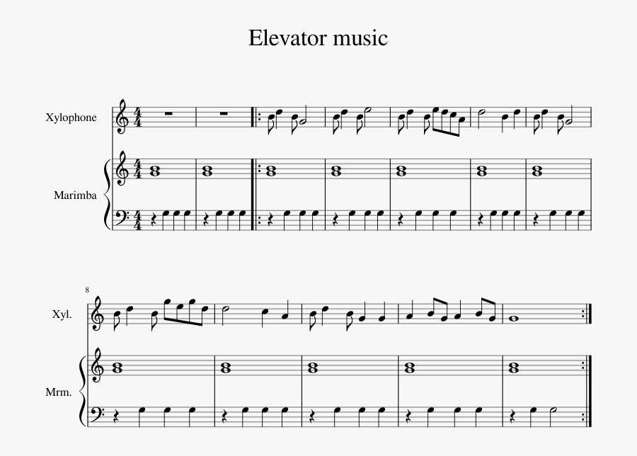 Elevator Music Trumpet Sheet Music, Transparent Clipart