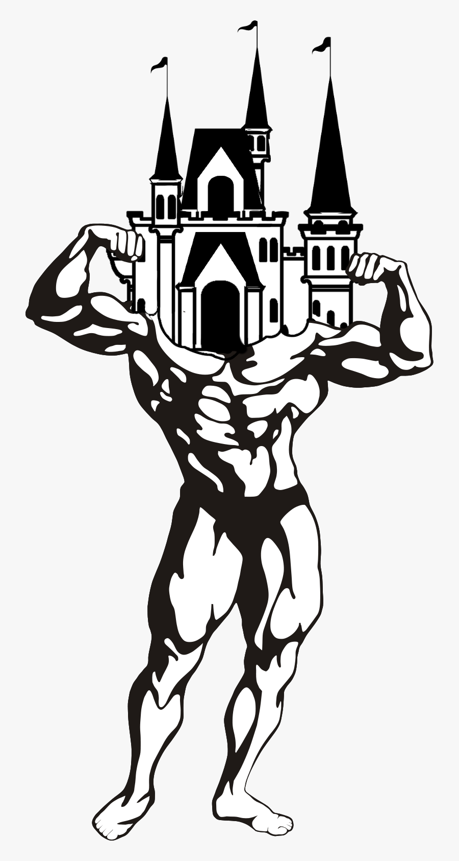 Bodybuilder Clipart, Transparent Clipart