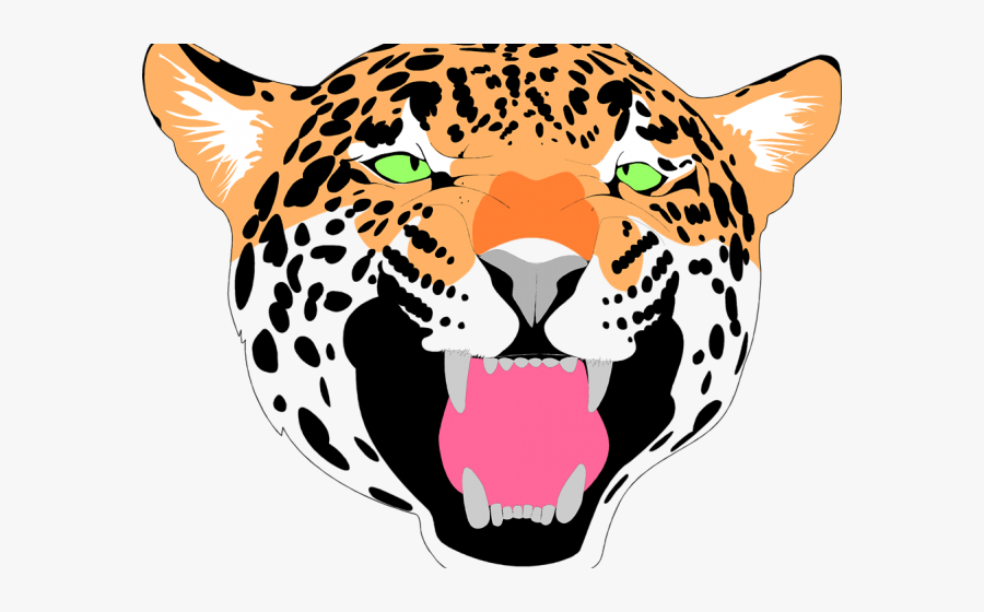 Clouded Leopard Clipart Leopard Face - Northwest High School Jaguars, Transparent Clipart