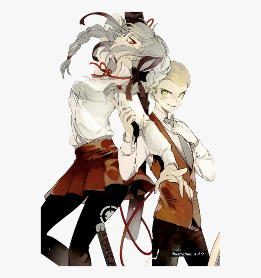 Clip Art Danganronpa Free Download - Danganronpa Peko And Fuyuhiko, Transparent Clipart