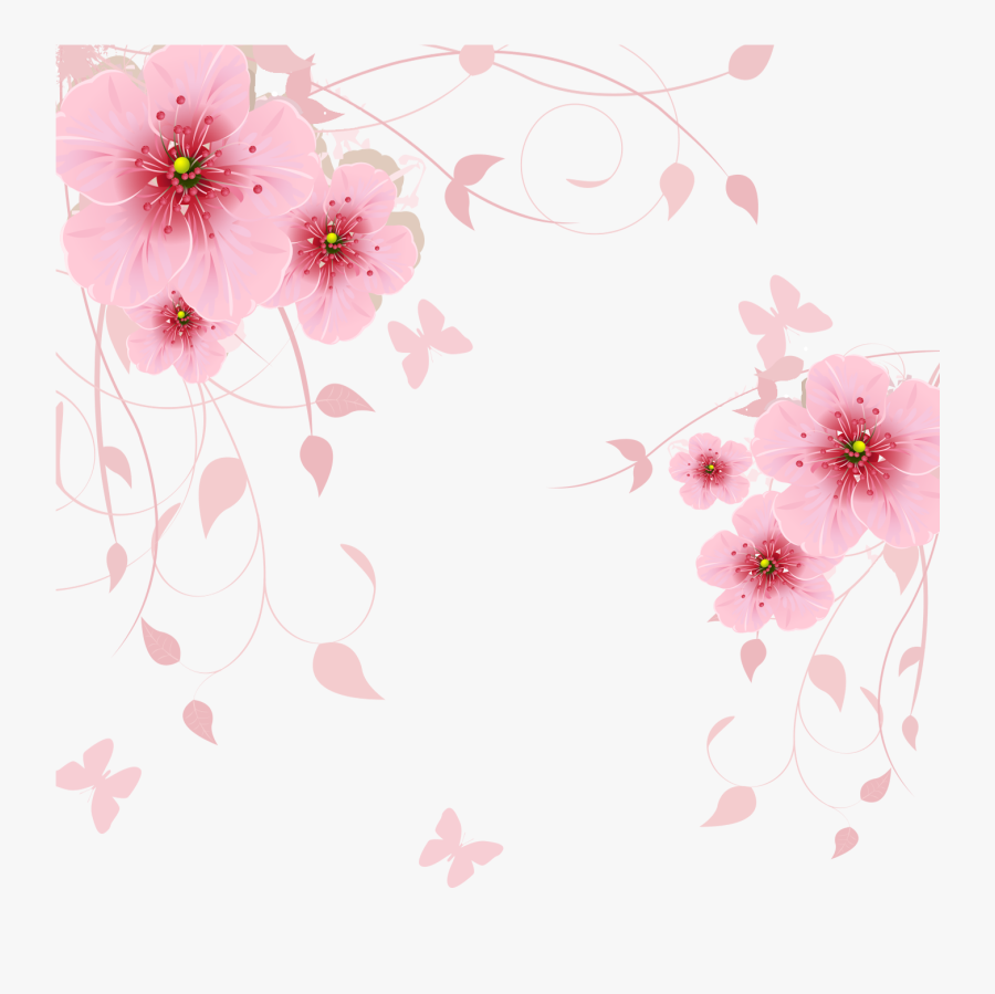 Transparent Sakura Flower Png - Sakura Flower Drawing Png, Transparent Clipart