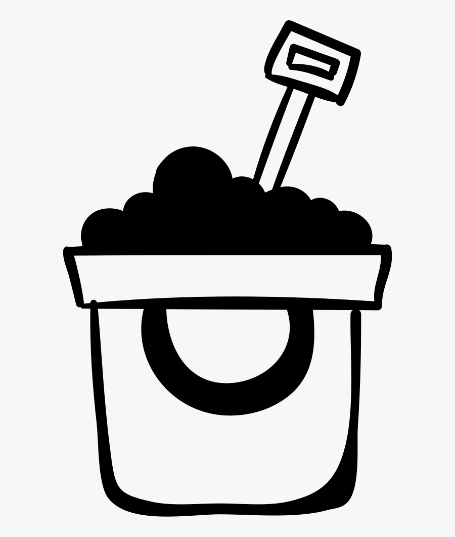 Bucket And Shovel, Transparent Clipart