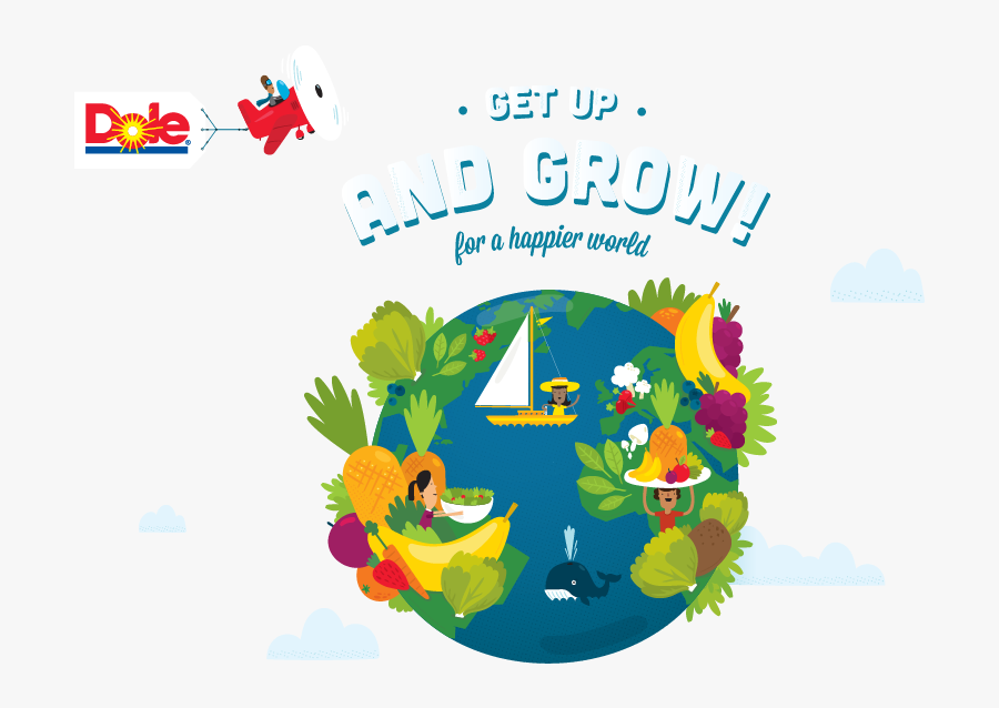 Dole Food Achieves Healthy - Dole Grow Up, Transparent Clipart