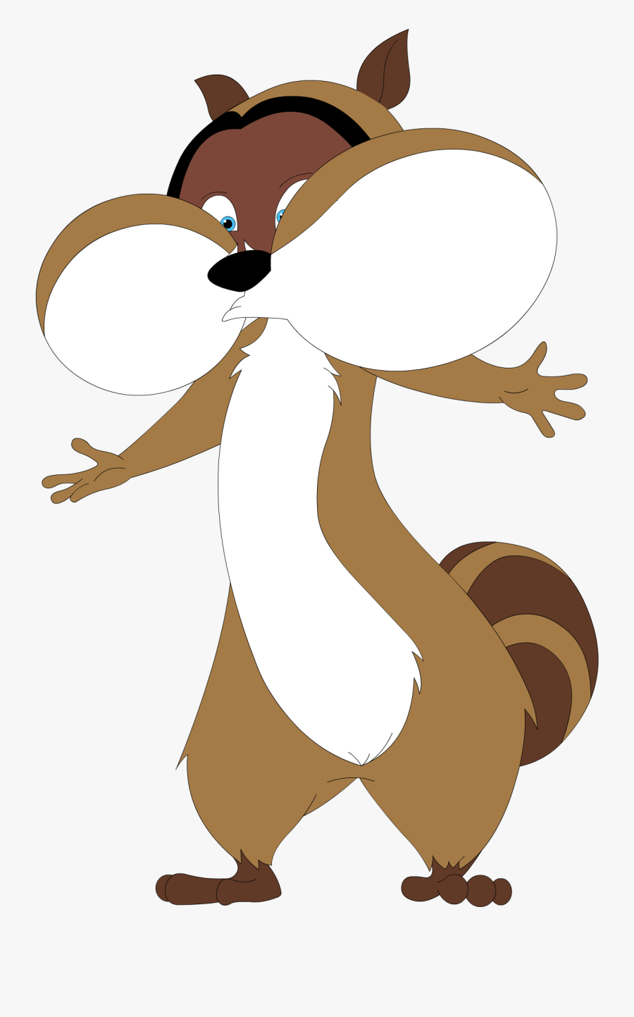 Rj The Racoon Bigger Puffy Cheeks - Puffy Cheeks Cartoon, Transparent Clipart