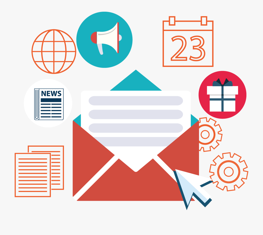 Newsletter Designing Company Faridabad - Vector Email Icon, Transparent Clipart