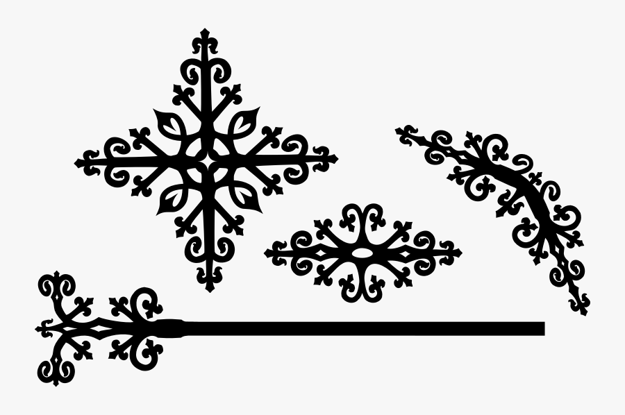 Ornate 4 Pieces - Victorian Designs Png, Transparent Clipart