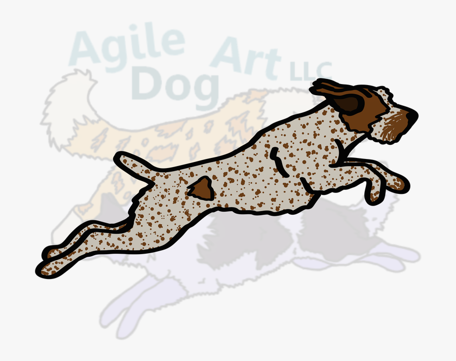 German Wirehaired Pointer , Transparent Cartoons, Transparent Clipart