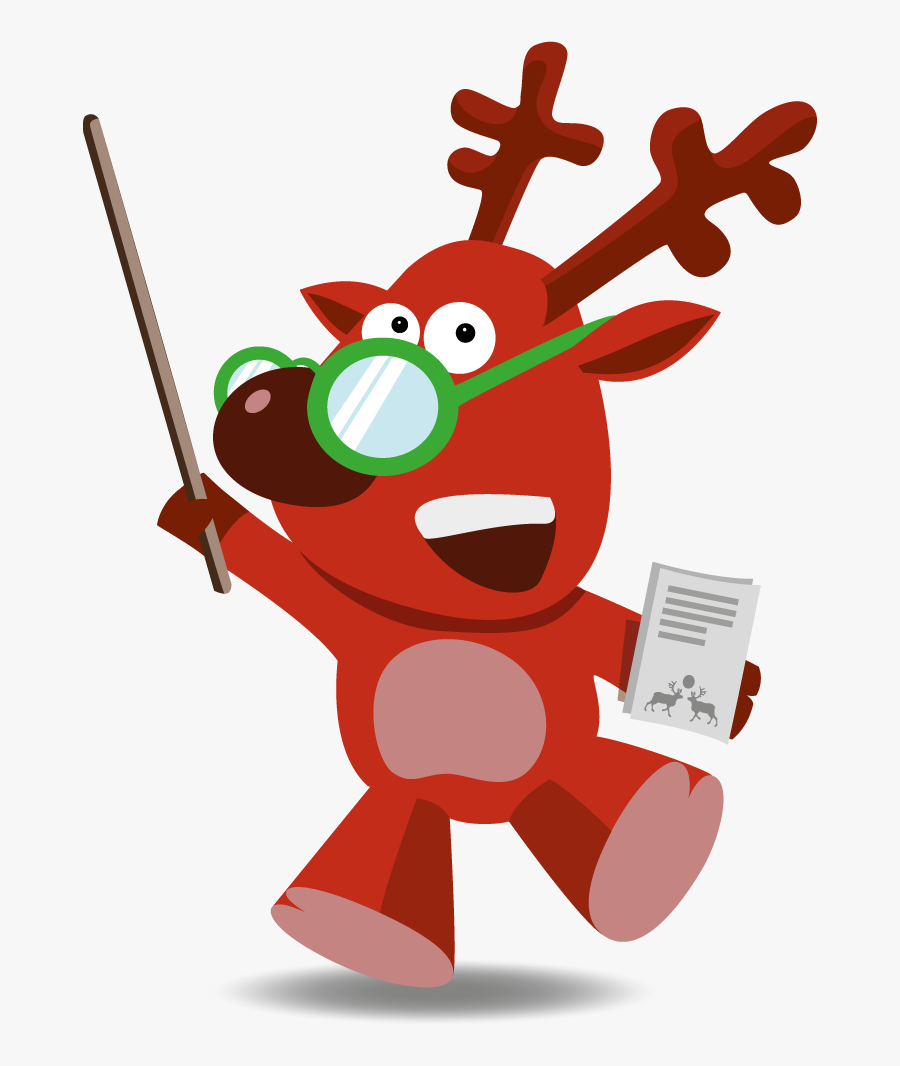 Transparent Nieve Png - Reindeer Teacher Clipart, Transparent Clipart