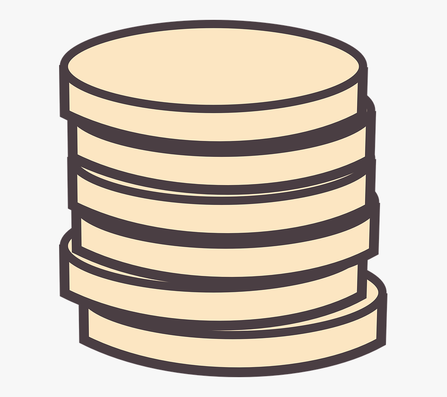 Stack Of Coins Clipart, Transparent Clipart