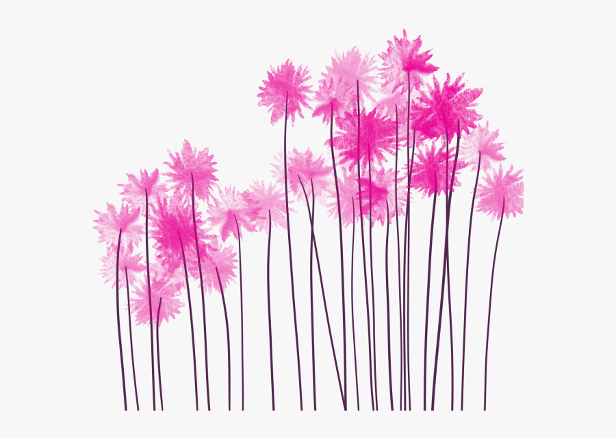 Pink Watercolor Flowers Png - Pink Watercolor Flower Png Flowers, Transparent Clipart