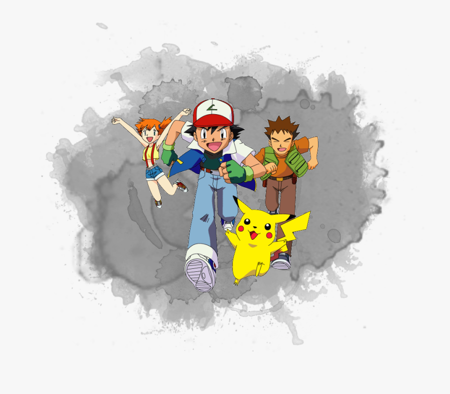 Pokemon Ash Misty Brock, Transparent Clipart