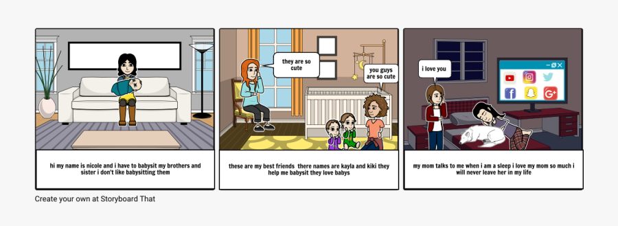 Cute Babysitting Names - Cartoon, Transparent Clipart