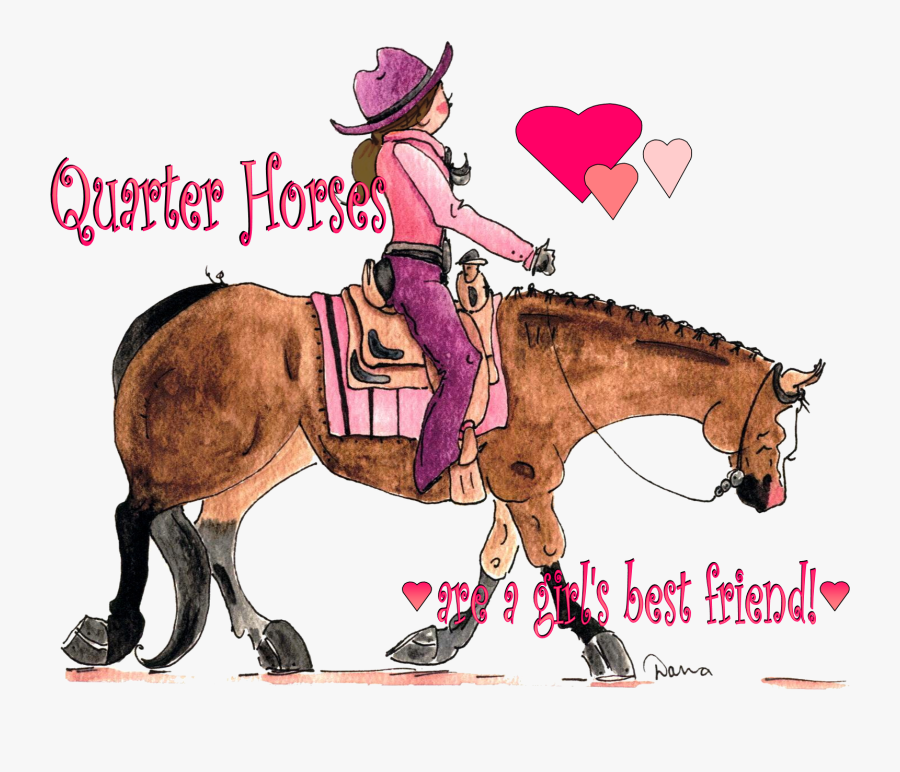 Clip Art Cartoon With Horse - Mane, Transparent Clipart