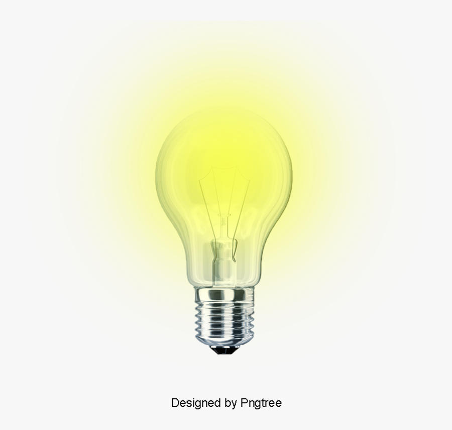 3d Bulb Png - Incandescent Light Bulb, Transparent Clipart
