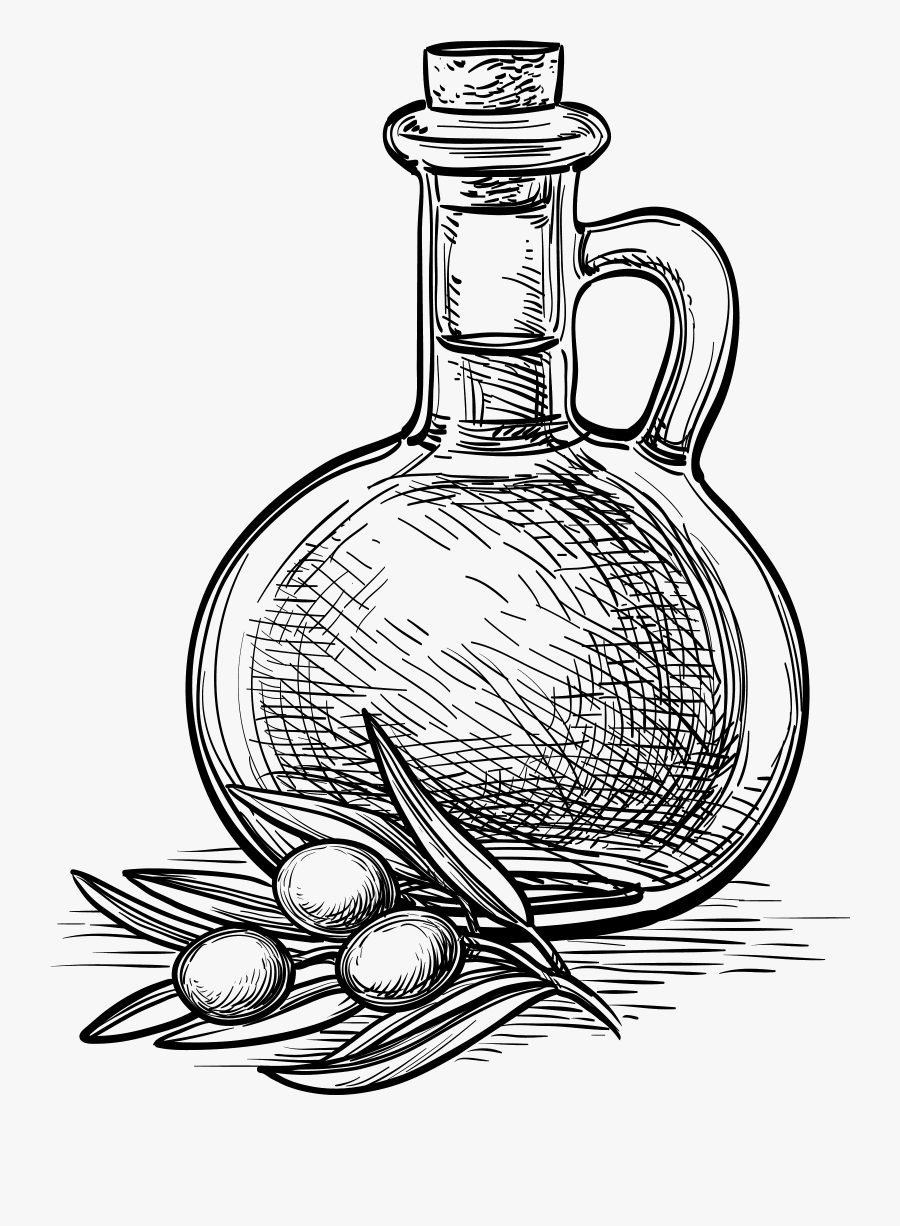 Nuts Drawing Oil Seed - Olive Oil Clipart Drawing, Transparent Clipart