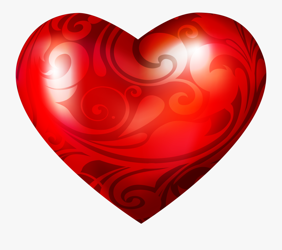 Ornamental Heart Png Clipart - ภาพ หัวใจ 3 มิติ, Transparent Clipart