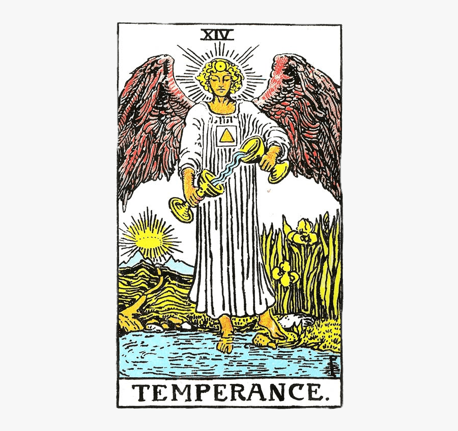 Tarot Card Temperance - Temperance Rider Waite Smith, Transparent Clipart
