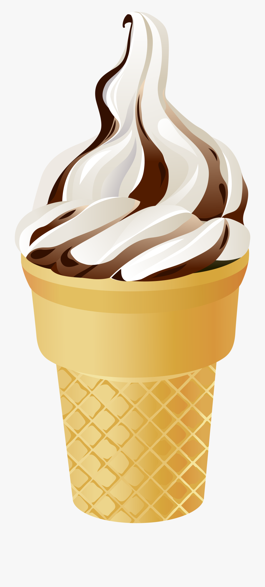 Vanilla Ice Cream Png - Chocolate And Vanilla Ice Cream Clipart Png, Transparent Clipart