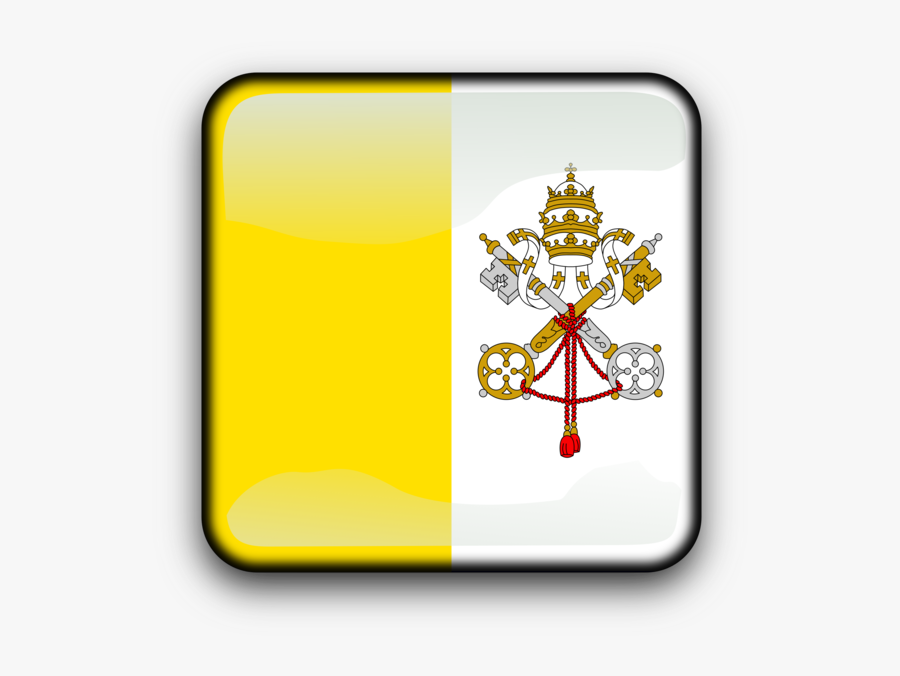 Symbol,rectangle,yellow - Vatican City Flag Jpg, Transparent Clipart
