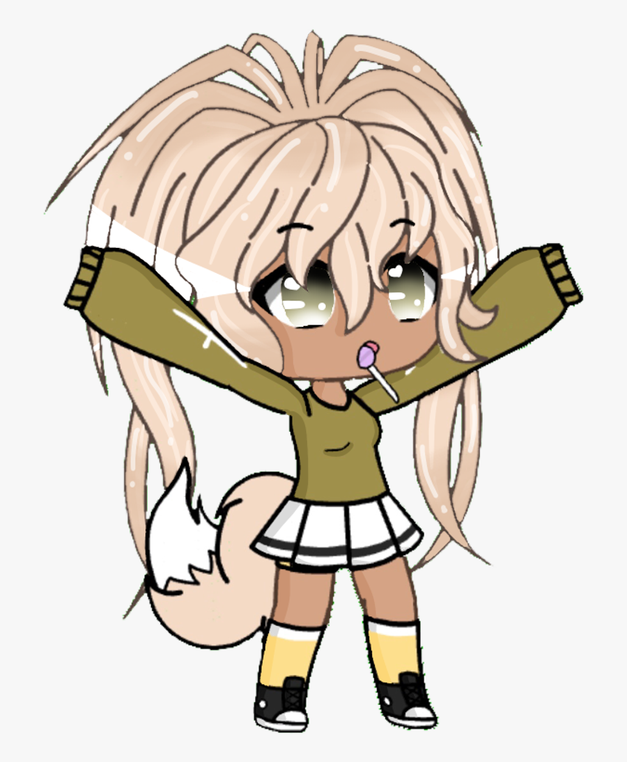 #yellow #aesthetic #yellowaesthetic #bored #tiredasfuck - Aesthetic Cute Gacha Life Girl Characters, Transparent Clipart