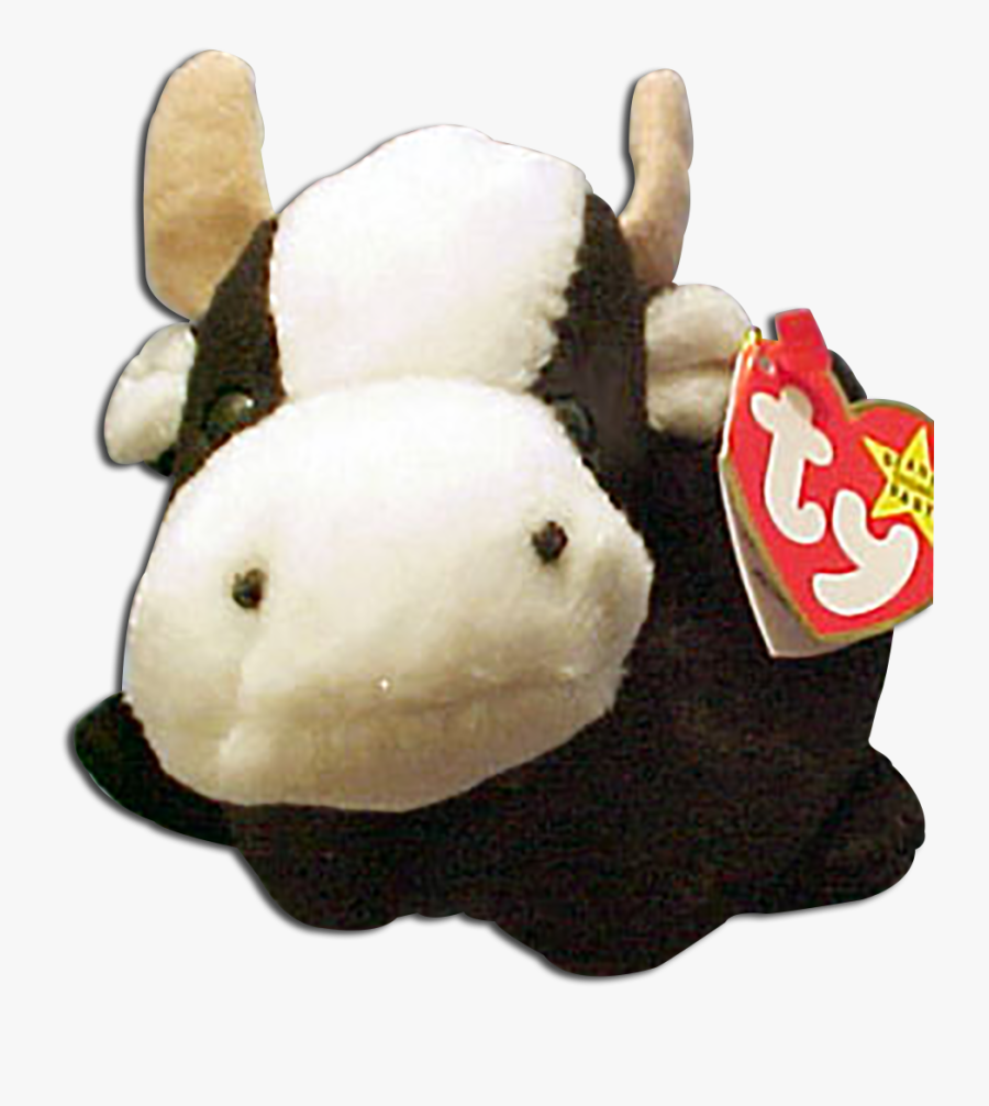Clip Art Red Bull Beanie Baby - Stuffed Animals Black Cow, Transparent Clipart