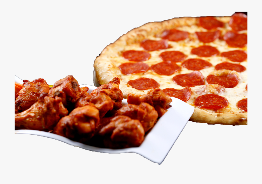 Pizza With Hot Wings , Png Download, Transparent Clipart
